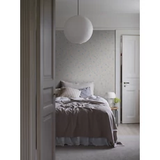 Kép 2/3 - Boras Klasszikus virág mintás bézs vlies tapéta Ängsblomma Beige 53 cm X 10 m