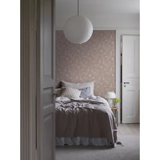 Kép 2/3 - Boras Klasszikus virág mintás rózsaszín vlies tapéta Ängsblomma Pink 53 cm X 10 m