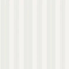 Kép 1/3 - Boras Csíkos klasszikus fehér vlies tapéta Gustaf White 53 cm X 10 m