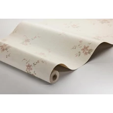 Kép 3/3 - Boras Elegáns virág mintás drapp Saga Beige 53 cm X 10 m