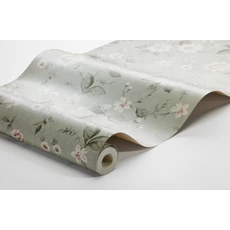Kép 4/4 - Boras Vintage virágos zöld vlies tapéta Laura´s Cottage Green 53 cm X 10 m