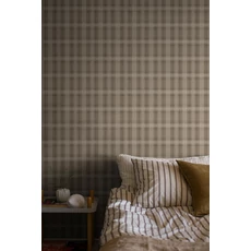 Kép 2/6 - Boras Skót kockás barna vlies tapéta Tailor´s Tweed Brown 53 cm X 10 m