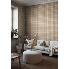 Kép 4/6 - Boras Skót kockás barna vlies tapéta Tailor´s Tweed Brown 53 cm X 10 m