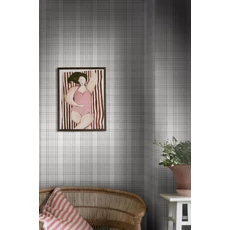 Kép 2/3 - Boras Skót kockás szürke vlies tapéta Tailor´s Tweed Grey 53 cm X 10 m