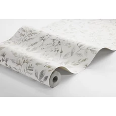 Kép 3/3 - Boras Vintage levél mintás szürke vlies tapéta Sigrid Grey 53 cm X 10 m