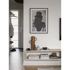 Kép 2/3 - Boras Hullámos skandináv fehér vlies tapéta Moa White 53 cm X 11 m