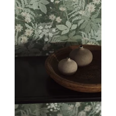 Kép 4/8 - Boras Levél mintás zöld vlies tapéta Lindskog Green 53 cm X 10 m