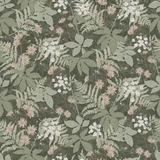 Kép 1/8 - Boras Levél mintás zöld vlies tapéta Lindskog Green 53 cm X 10 m