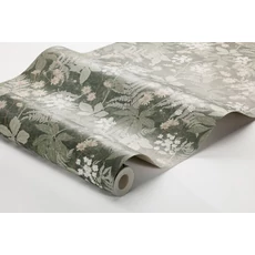 Kép 8/8 - Boras Levél mintás zöld vlies tapéta Lindskog Green 53 cm X 10 m