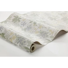 Kép 3/3 - Boras Levél mintás zöld-szürke vlies tapéta Lindskog Multi 53 cm X 10 m