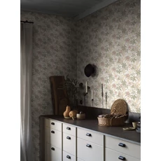 Kép 2/3 - Boras Levél mintás zöld-sárga vlies tapéta Lindskog Multi 53 cm X 10 m