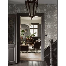 Kép 2/3 - Boras Klasszikus virágcsokros szürke vlies tapéta Floral Charm Grey 53 cm X 10 m
