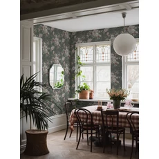 Kép 2/3 - Boras Klasszikus virágcsokros zöld-rózsaszín vlies tapéta Floral Charm Multi 53 cm X 10 m