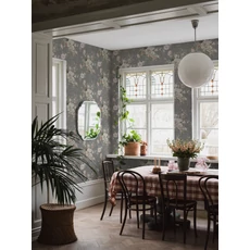 Kép 2/3 - Boras Klasszikus virágcsokros szürke vlies tapéta Floral Charm Grey 53 cm X 10 m