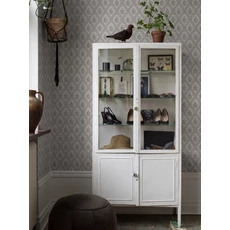 Kép 1/3 - Boras Klasszikus medalion mintás bézs vlies tapéta Eternal Flower Beige 53 cm X 10 m