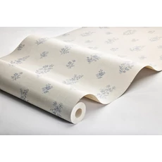 Kép 4/4 - Boras Apró virágos klasszikus bézs vlies tapéta Petit Fleurs Beige 53 cm X 10 m
