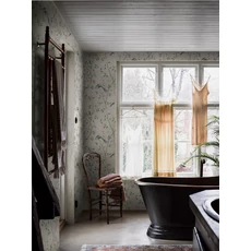 Kép 3/4 - Boras Romantikus madaras virágos bézs vlies tapéta Paradise Birds Multi 53 cm X 10 m