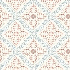 Kép 1/7 - Boras Klasszikus csempe mintázatú piros vlies tapéta Nyborg Red 53 cm X 10 m