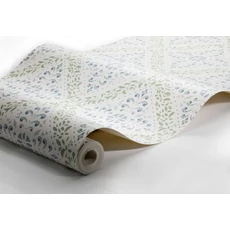 Kép 4/4 - Boras Klasszikus csempe mintázatú kék vlies tapéta Nyborg Blue 53 cm X 10 m