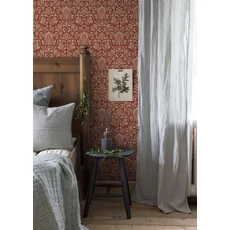 Kép 4/5 - Boras Barokk Ornamentikás bordó vlies tapéta Foglavik Red 53 cm X 10 m