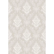 Kép 1/5 - Boras Elegáns virág ornamentikás szürke vlies tapéta Sofia Grey 53 cm X 10 m