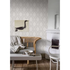 Kép 3/5 - Boras Elegáns virág ornamentikás szürke vlies tapéta Sofia Grey 53 cm X 10 m