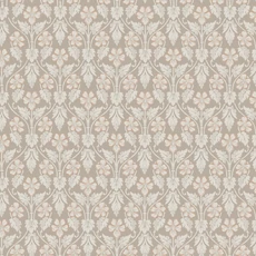 Kép 1/4 - Boras Skandináv virág mintás bézs vlies tapéta Nora Beige 53 cm X 10 m