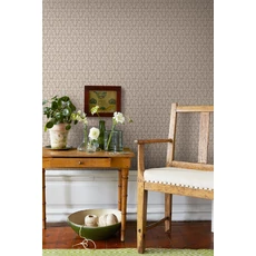 Kép 2/4 - Boras Skandináv virág mintás bézs vlies tapéta Nora Beige 53 cm X 10 m