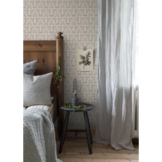 Kép 3/4 - Boras Skandináv virág mintás bézs vlies tapéta Nora Beige 53 cm X 10 m