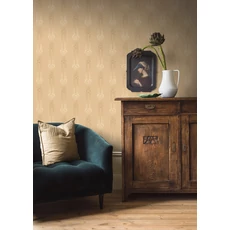 Kép 3/7 - Boras Klasszikus sárga vlies tapéta görög oszlopokkal Ellen Yellow 53 cm X 10 m