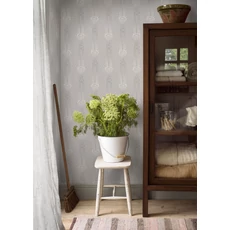 Kép 2/5 - Boras Klasszikus szürke vlies tapéta görög oszlopokkal Ellen Grey 53 cm X 10 m