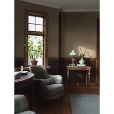 Kép 1/3 - Boras Skandináv virág mintás sárga vlies tapéta Nora Yellow 53 cm X 10 m