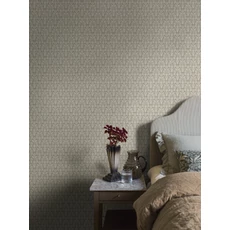 Kép 2/9 - Boras Skandináv virág mintás zöld vlies tapéta Nora Green 53 cm X 10 m