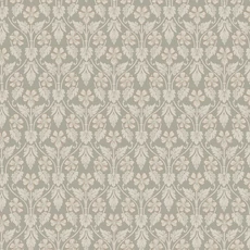 Kép 1/9 - Boras Skandináv virág mintás zöld vlies tapéta Nora Green 53 cm X 10 m