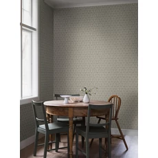 Kép 3/9 - Boras Skandináv virág mintás zöld vlies tapéta Nora Green 53 cm X 10 m