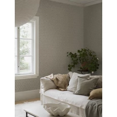 Kép 4/9 - Boras Skandináv virág mintás zöld vlies tapéta Nora Green 53 cm X 10 m