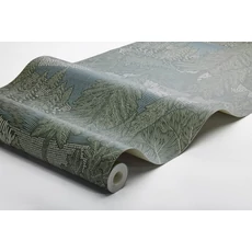 Kép 3/3 - Boras Modern fenyőfa mintás zöld vlies tapéta Northern Forest Multi 53 cm X 10 m