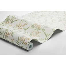 Kép 3/3 - Boras Apró bogyós zöld-bézs vlies tapéta Forest Berries Multi 53 cm X 10 m