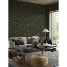 Kép 5/6 - Boras Apró bogyós sötétzöld vlies tapéta Forest Berries Multi 53 cm X 10 m