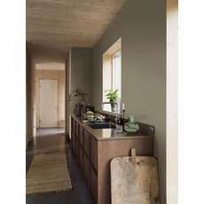 Kép 3/5 - Boras Apró rácsos skandináv zöld vlies tapéta Willowherb Green 53 cm X 10 m