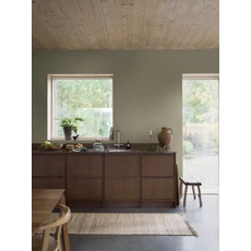 Kép 4/5 - Boras Apró rácsos skandináv zöld vlies tapéta Willowherb Green 53 cm X 10 m