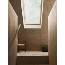 Kép 3/5 - Boras Pöttyös virágos karamell vlies tapéta Hip Rose Red 53 cm X 10 m