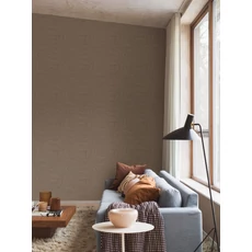 Kép 3/7 - Boras Modern orientális stílusú barna vlies tapéta Zen Brown 53 cm X 10 m