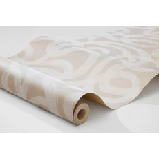 Kép 5/5 - Boras Hullámos bézs vlies tapéta Curve Beige 53 cm X 10 m