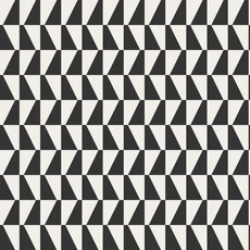 Kép 2/3 - Boras Geoemtriai mintás modern fekete-fehér vlies tapéta Arne Jacobsen Trapez Black White 53 cm X 10 m