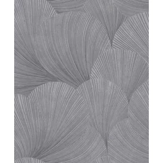 Kép 1/3 - Boras Kagyló mintás modern szürke vlies tapéta Mirage Grey 53 cm X 10 m