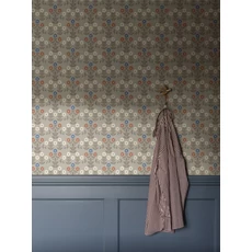 Kép 3/4 - Boras Klasszikus skandináv virág mintás barna vlies tapéta Sippor Multi 53 cm X 10 m