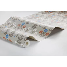 Kép 4/4 - Boras Klasszikus skandináv virág mintás barna vlies tapéta Sippor Multi 53 cm X 10 m