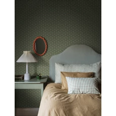 Kép 2/4 - Boras Klasszikus virág mintás skandináv zöld vlies tapéta Bella Green 53 cm X 10 m