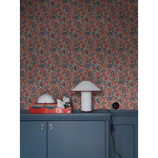 Kép 2/4 - Boras Klasszikus gyümölcs mintás piros vlies tapéta Elise Red 53 cm X 10 m